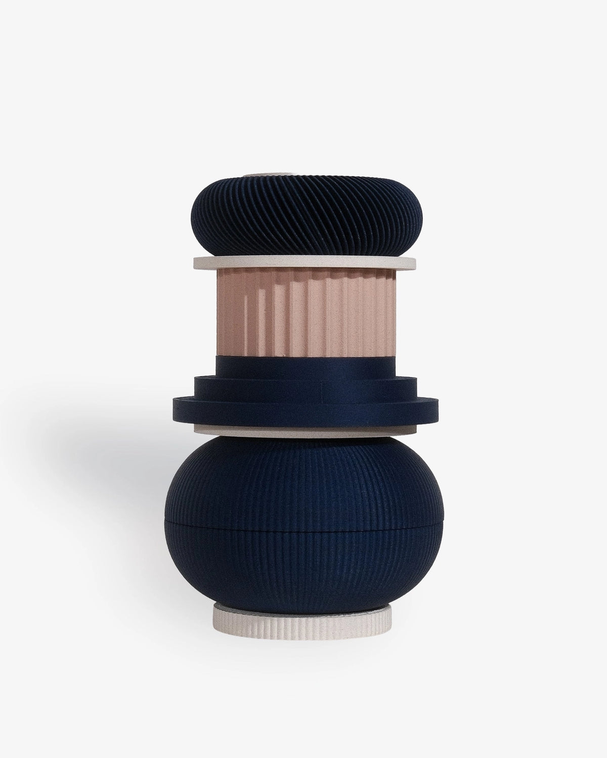 TOTEM Cobalt — Vase sculptural modulaire