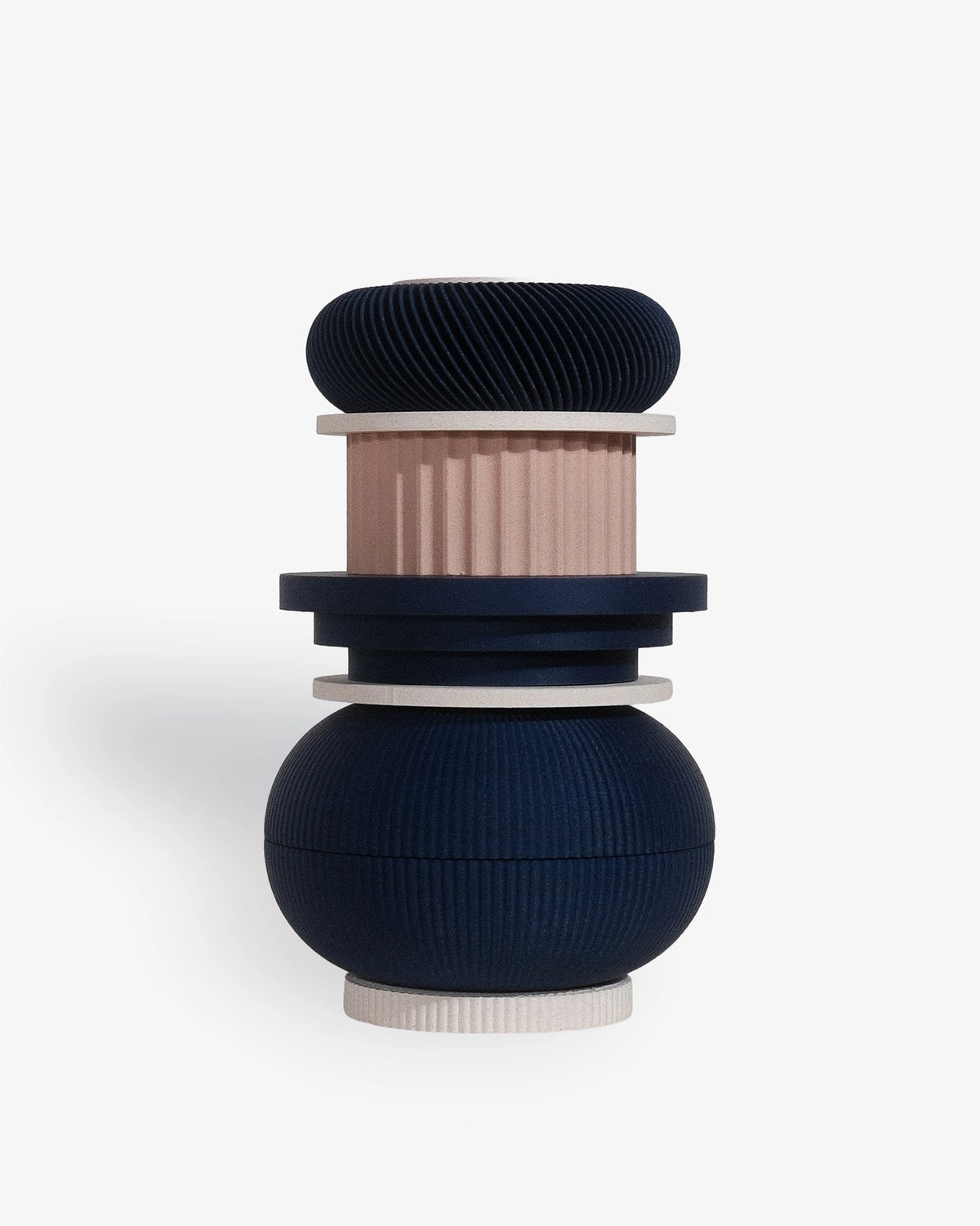 TOTEM Cobalt — Vase sculptural modulaire
