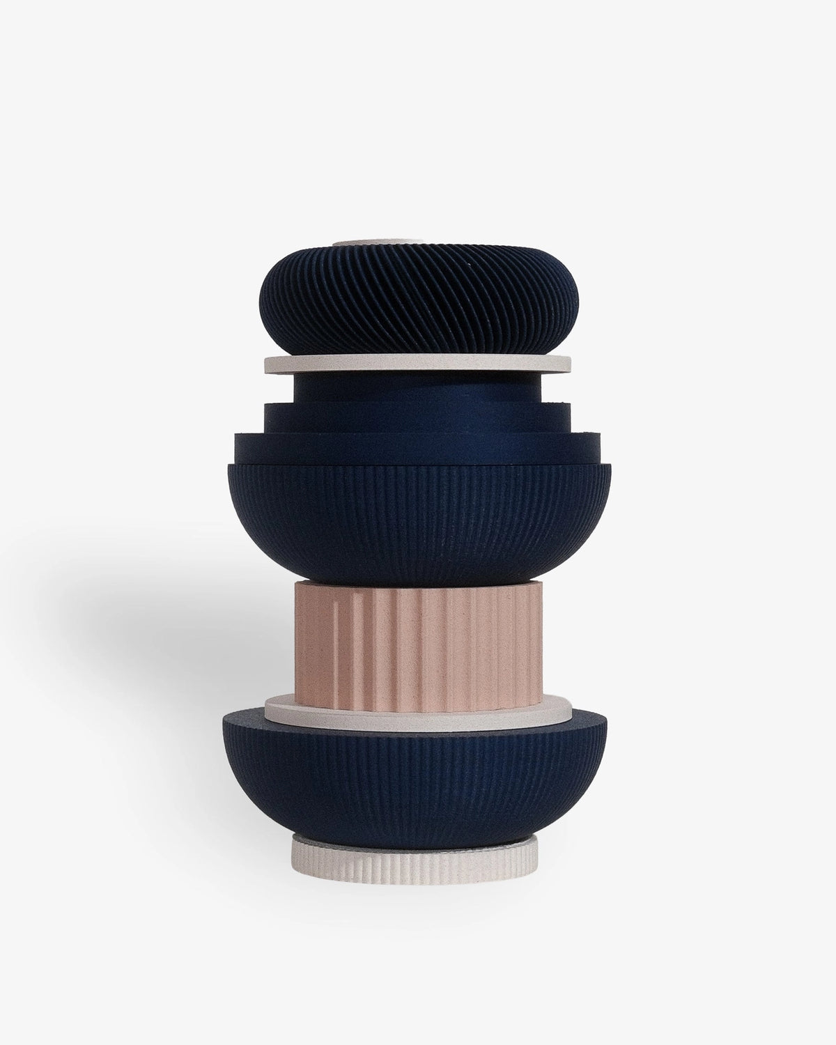 TOTEM Cobalt — Vase sculptural modulaire