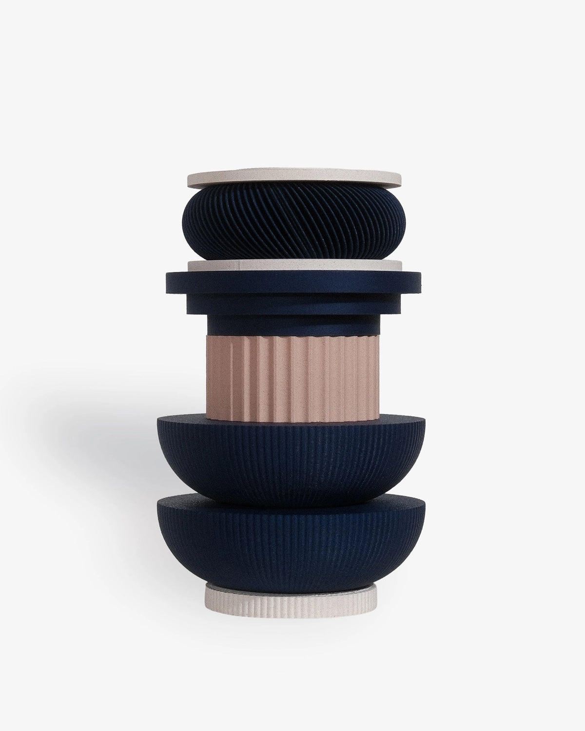 TOTEM Cobalt — Vase sculptural modulaire